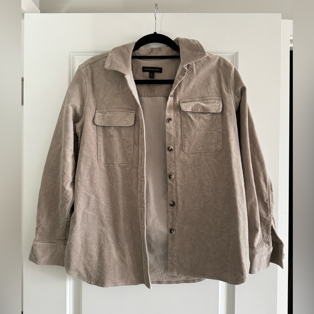 Banana Republic Suede Ribbed Jacket XS